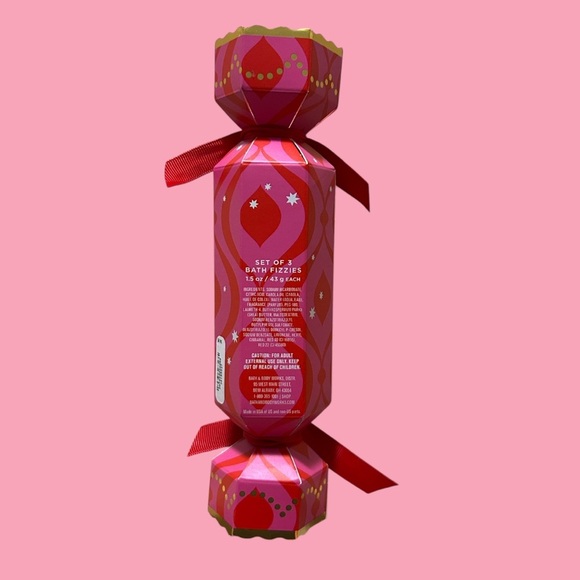 Bath and Body Works Winter Candy Apple Set of 3 Bath Fizzies - Picture 2 of 2
